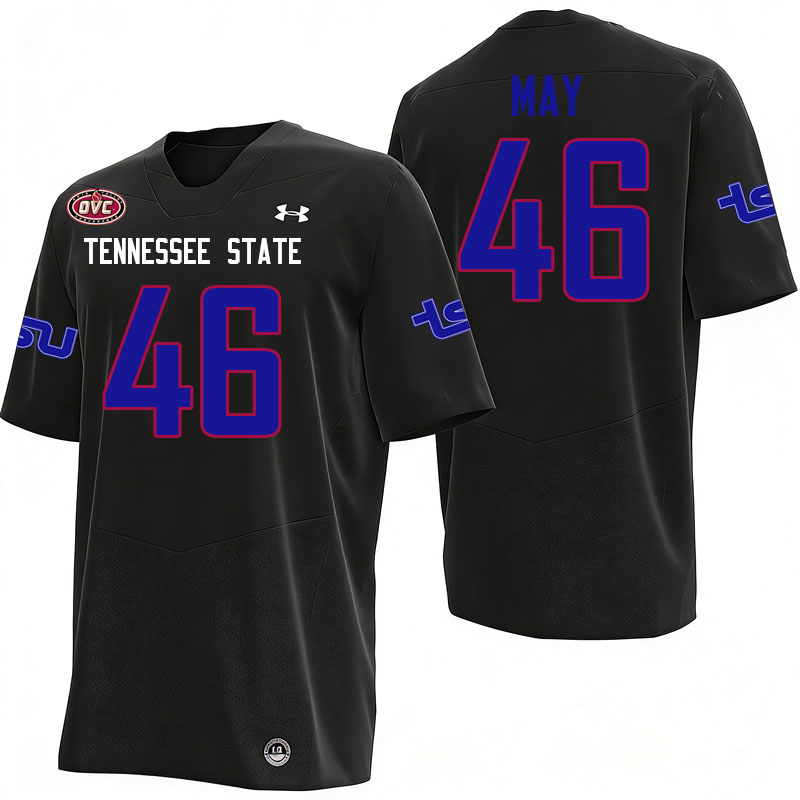 Tennessee State Tigers #46 Coby May College Football Jerseys,Uniforms-Black